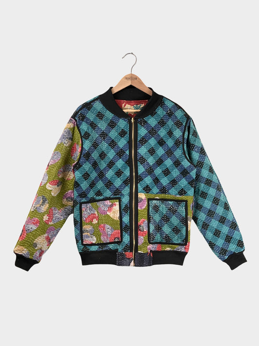 MEN'S Reversible Kantha Bomber - Kail - M