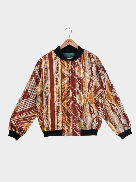 MEN'S Reversible Kantha Bomber - Sorrel - M