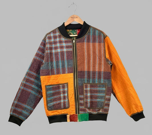 MEN'S Reversible Kantha Bomber - Sami - M