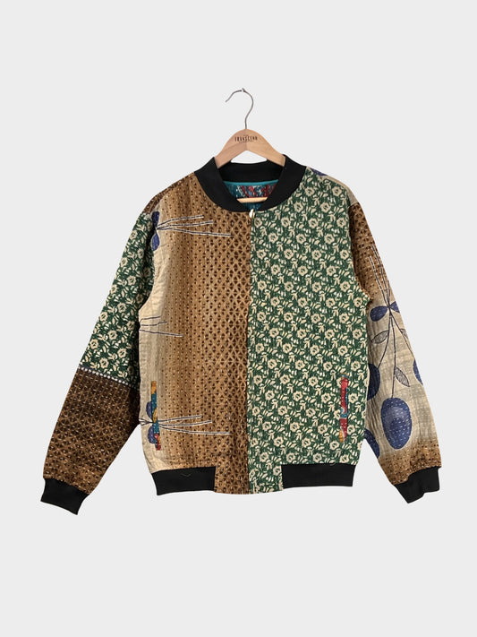 MEN'S Reversible Kantha Bomber - Ravi - M
