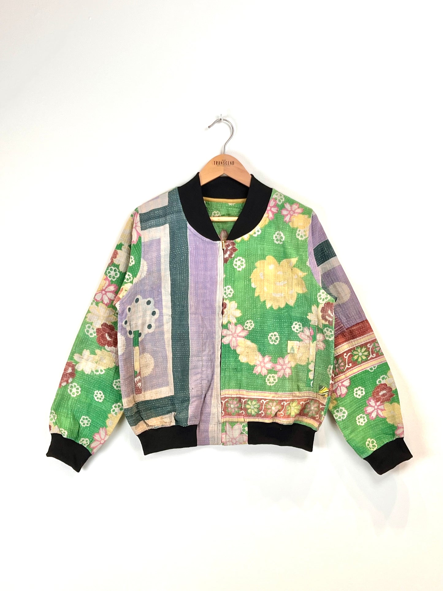 Sophia Reversible Kantha Bomber - New Leaf M