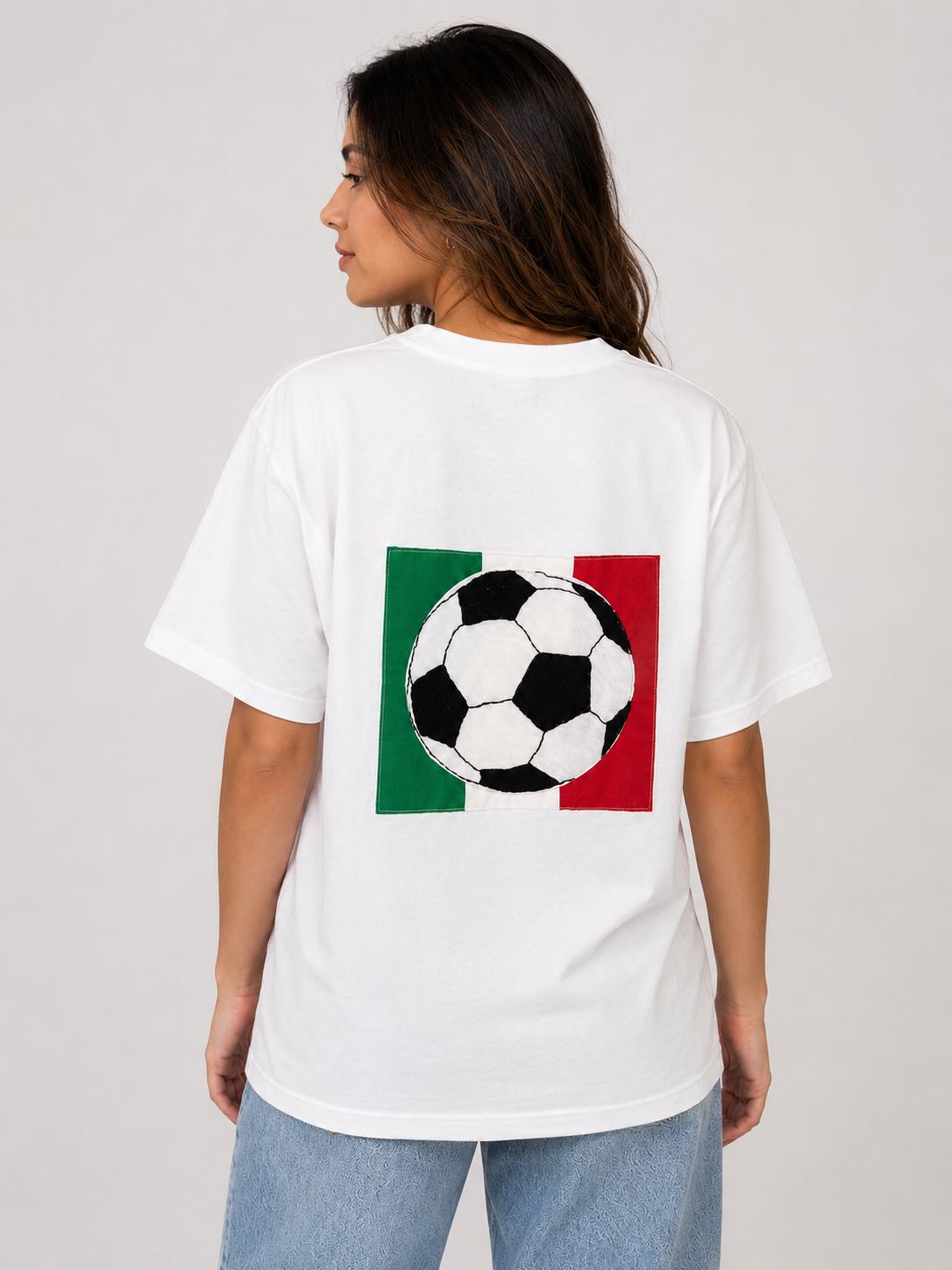 Mexico Flag Soccer Momento Tee - Unisex