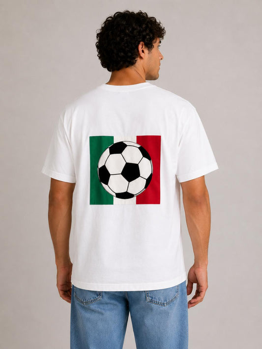 Mexico Flag Soccer Momento Tee - Unisex