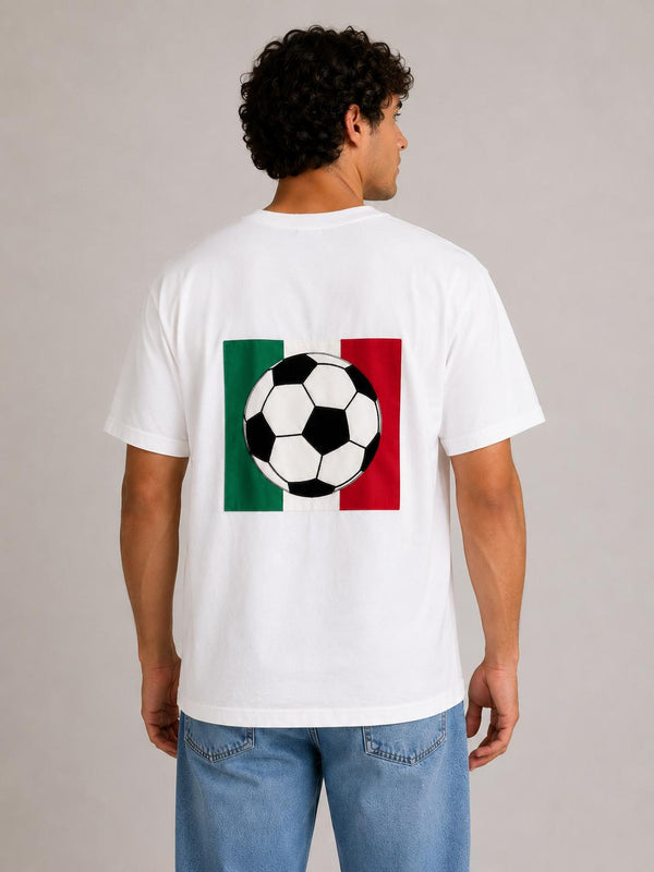 Mexico Flag Soccer Momento Tee - Unisex