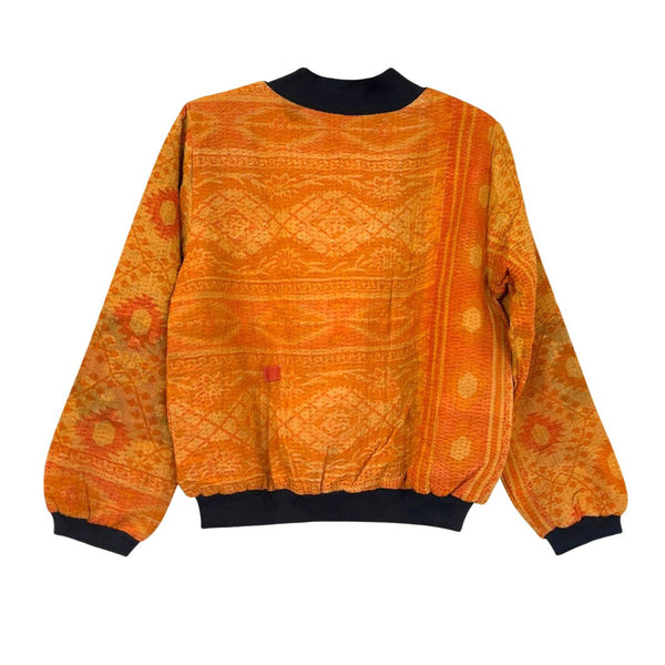 Nadia Bomber Jacket - Orange Diamond