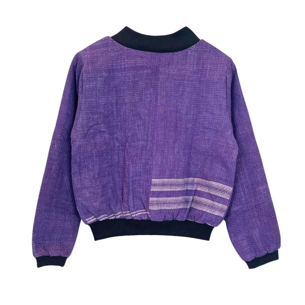 Nadia Bomber Jacket - Purple M