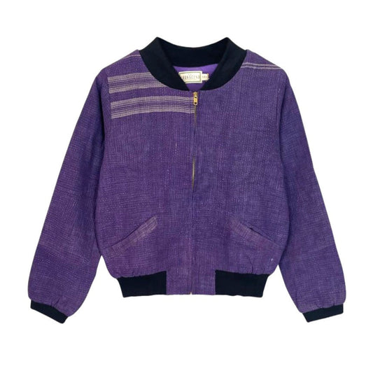 Nadia Bomber Jacket - Purple M