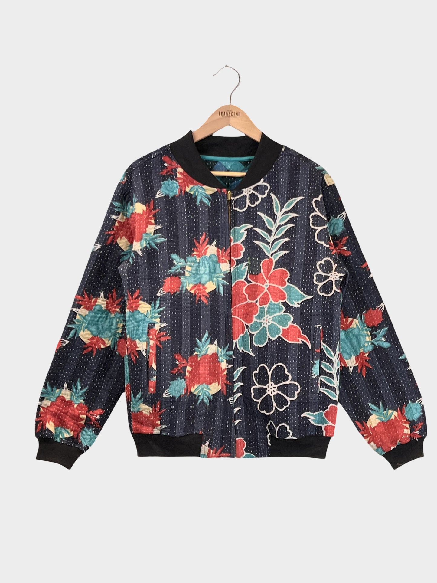 MEN'S Reversible Kantha Bomber - Kashi - S