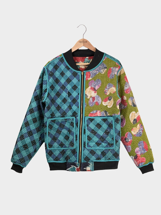 MEN'S Reversible Kantha Bomber - Kashi - S