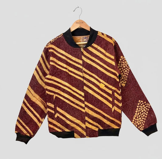 MEN'S Reversible Kantha Bomber - ⁠Farid - S