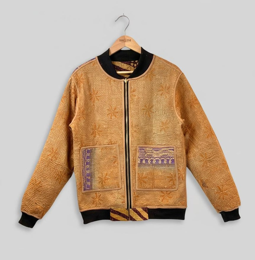MEN'S Reversible Kantha Bomber - ⁠Farid - S