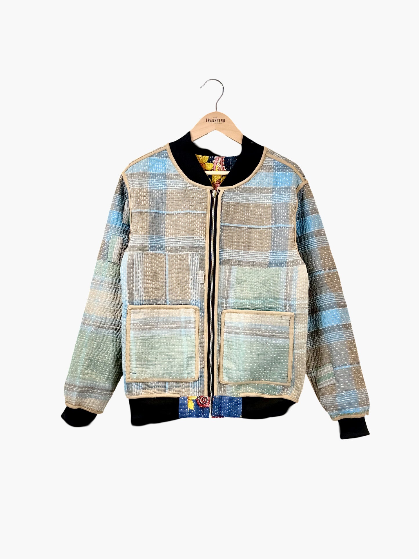 MEN'S Reversible Kantha Bomber - Tavi - S