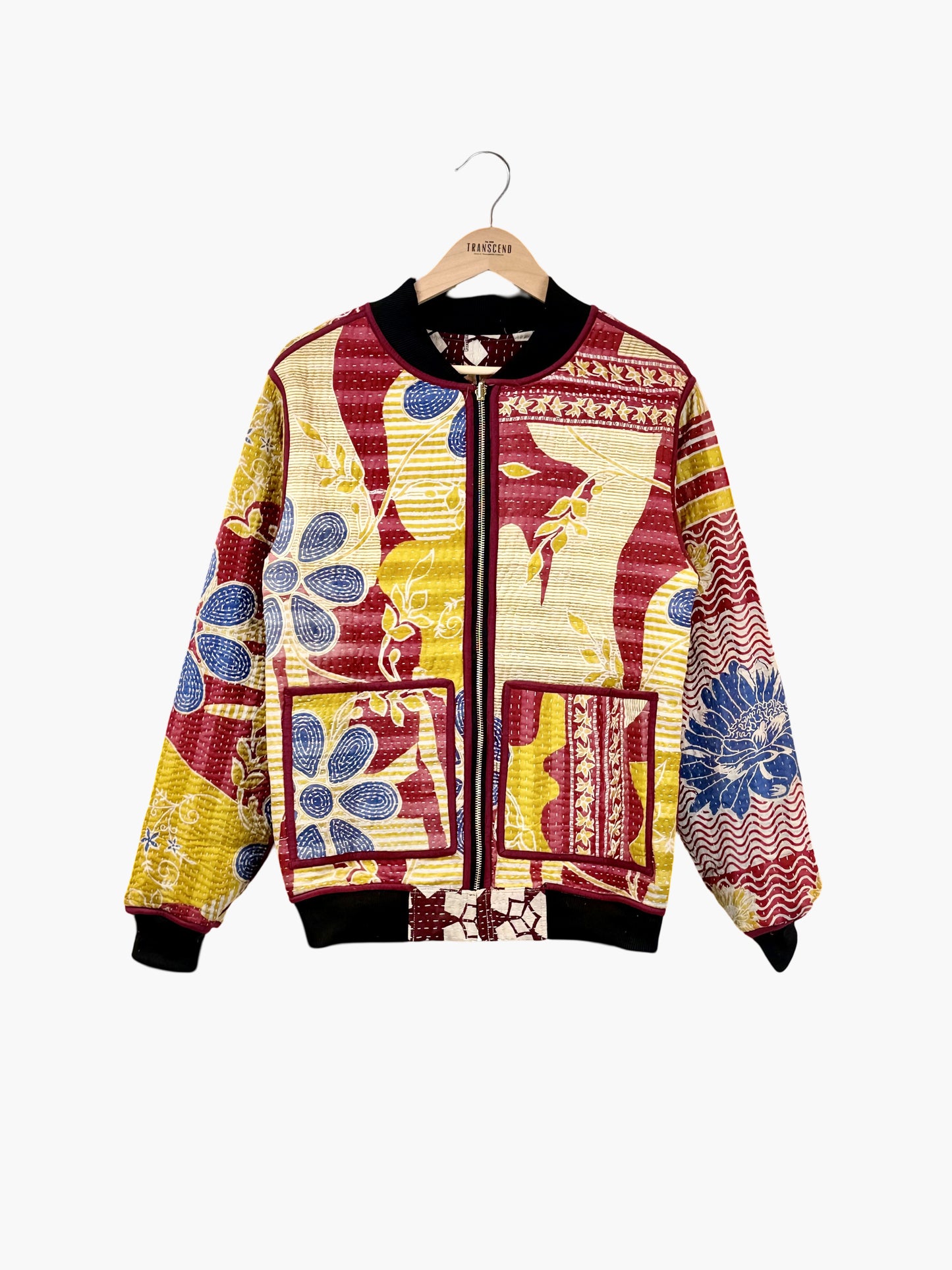 MEN'S Reversible Kantha Bomber - Navi - S