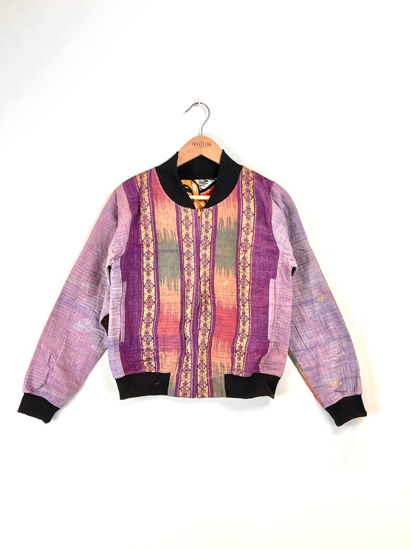 Sophia Reversible Kantha Bomber - November Dream