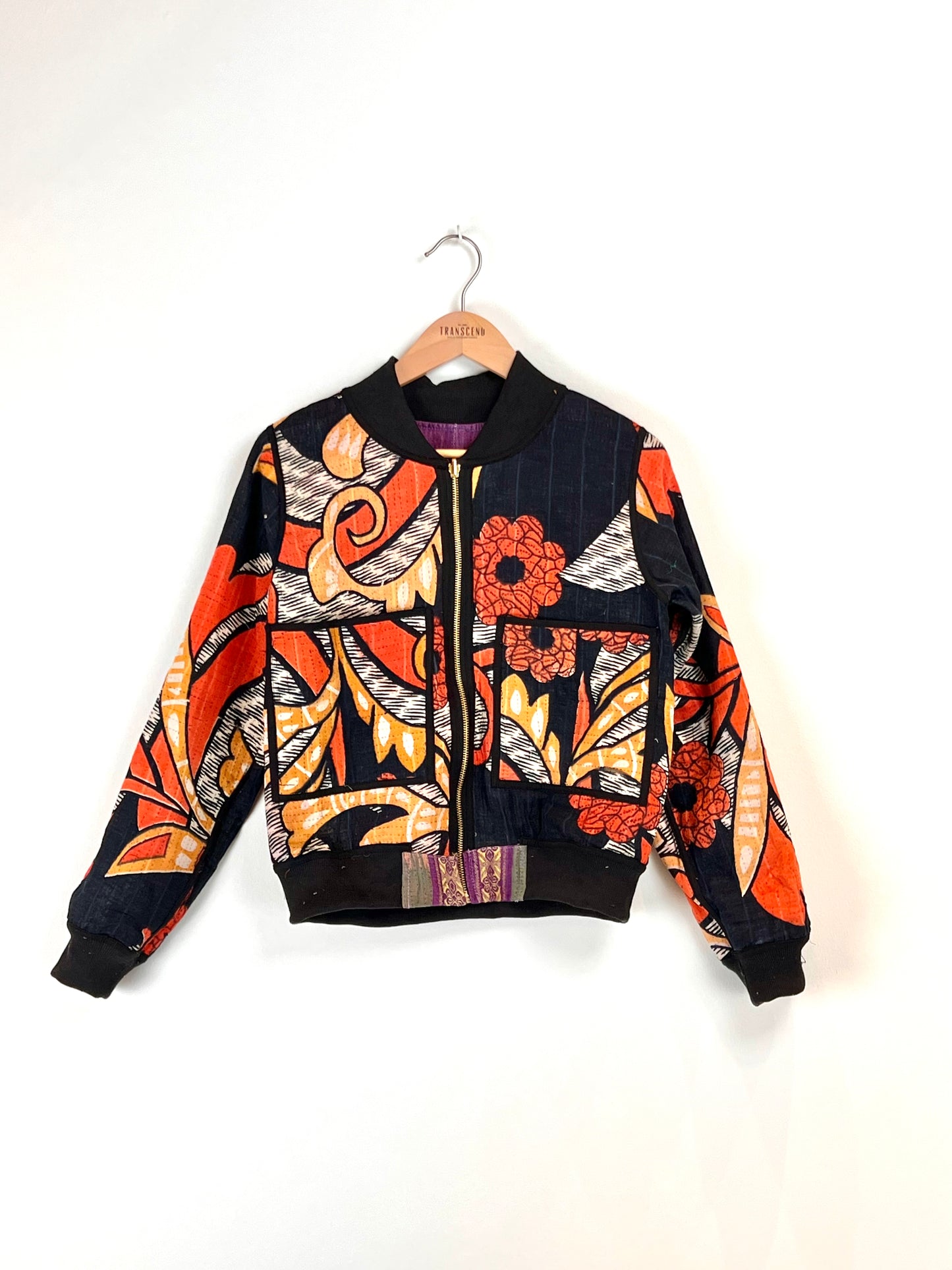 Sophia Reversible Kantha Bomber - November Dream
