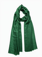 Cashmere Scarf - Forest Green 1