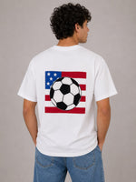 USA Flag Soccer Momento Tee - Unisex 2