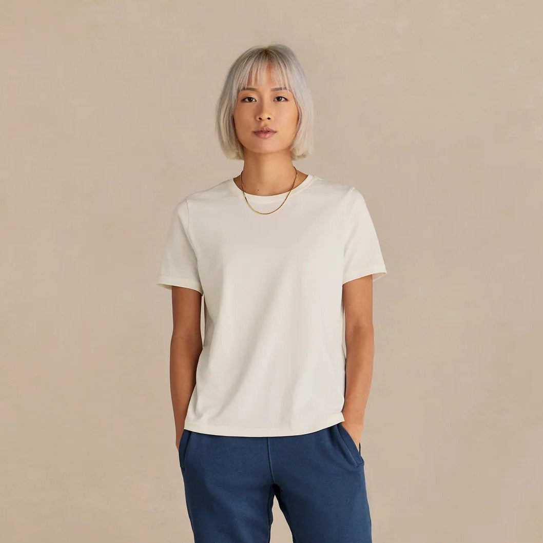 Midweight Supima® Cotton Tee - Women's