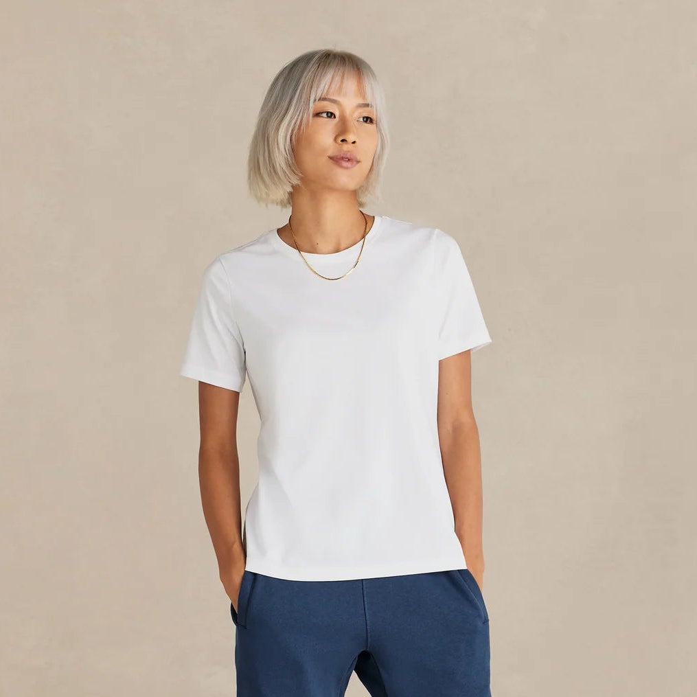 Midweight Supima® Cotton Tee - Women's