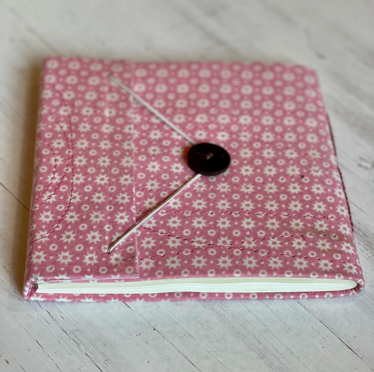 Pink Small Floral Block Print Journal/Notebook