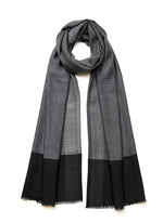 Cashmere Scarf - White Stripes 1