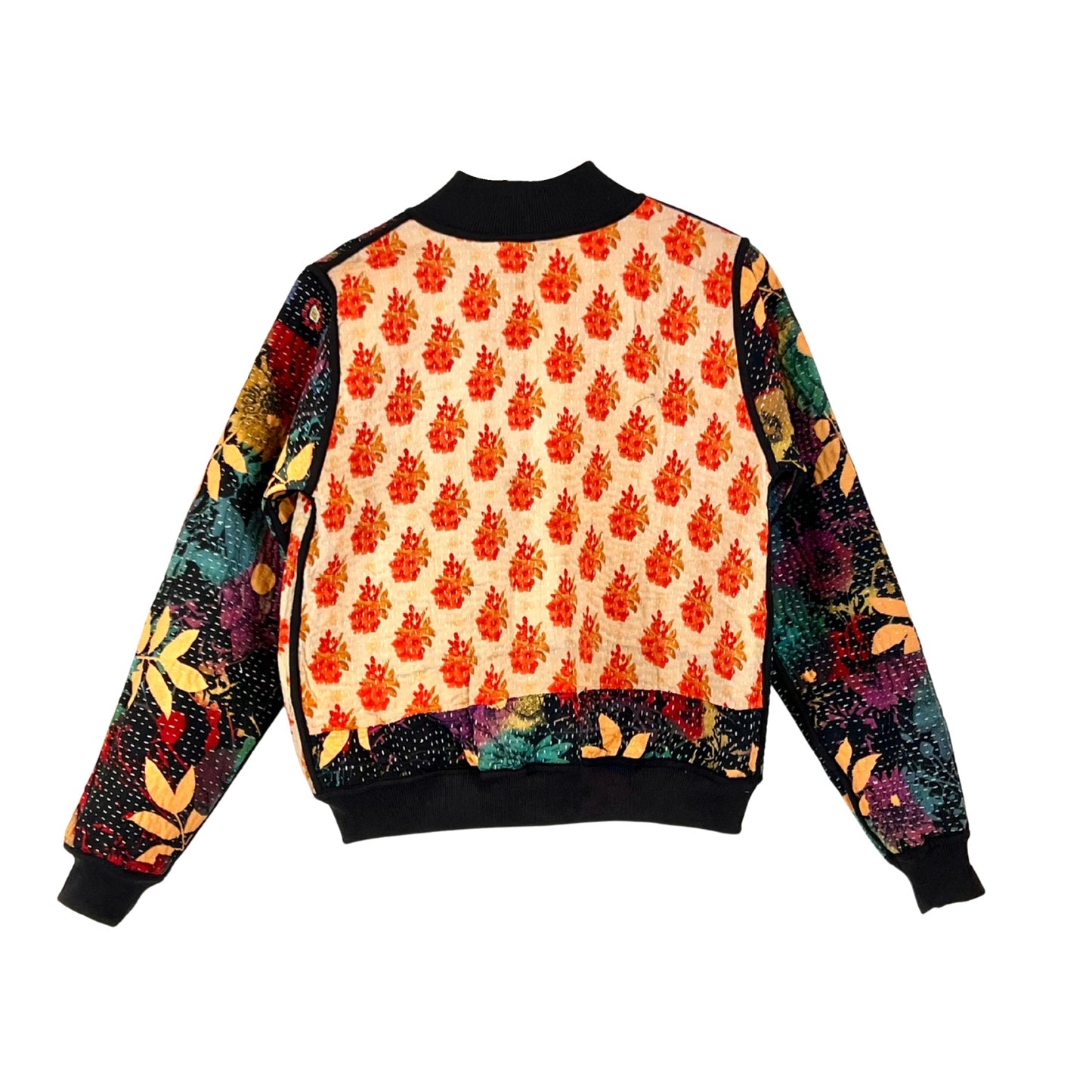 Sophia Reversible Kantha Bomber - Grateful Gathering - XS