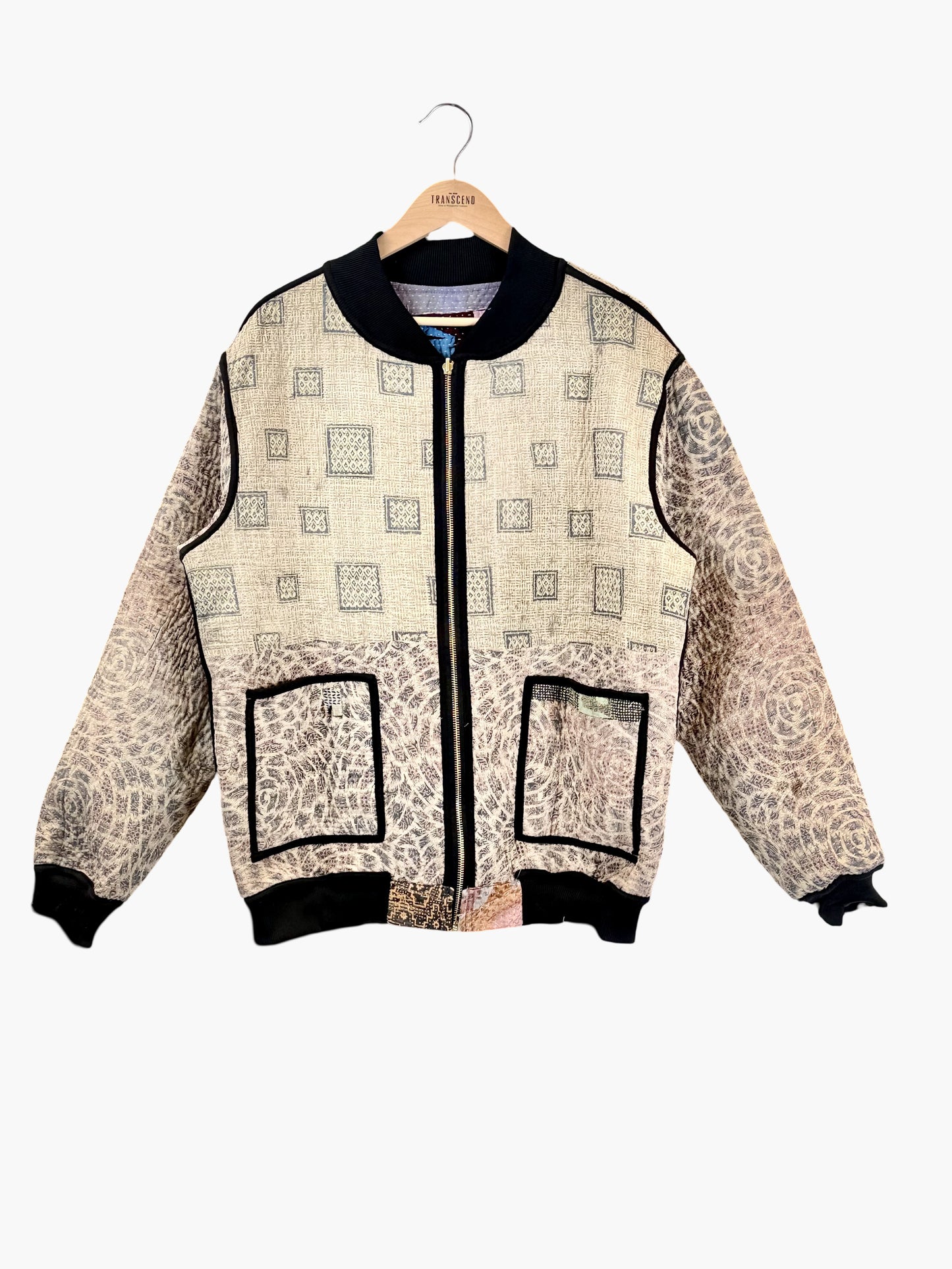 MEN'S Reversible Kantha Bomber - Nikoas - XL