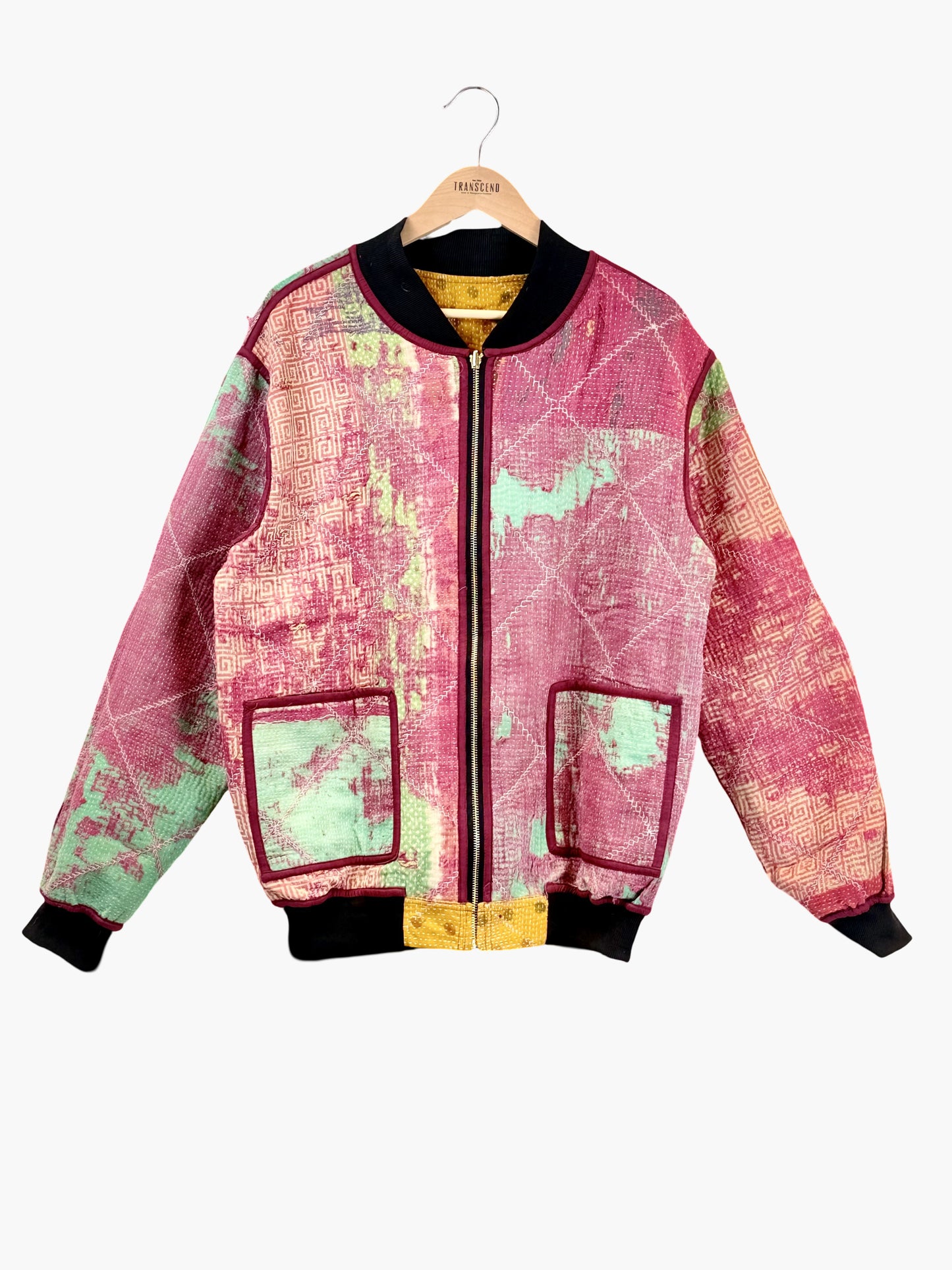 MEN'S Reversible Kantha Bomber - Rowan - XL