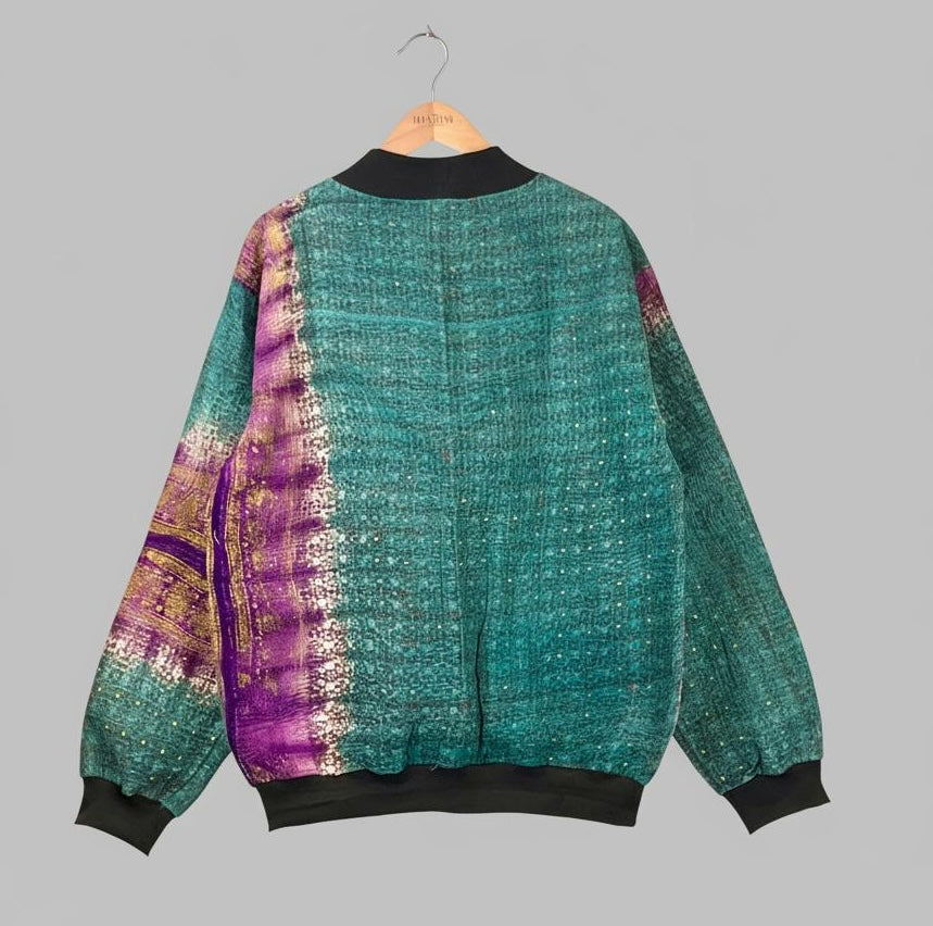 MEN'S Reversible Kantha Bomber - Kairo - XL