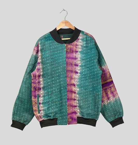 MEN'S Reversible Kantha Bomber - Kairo - XL