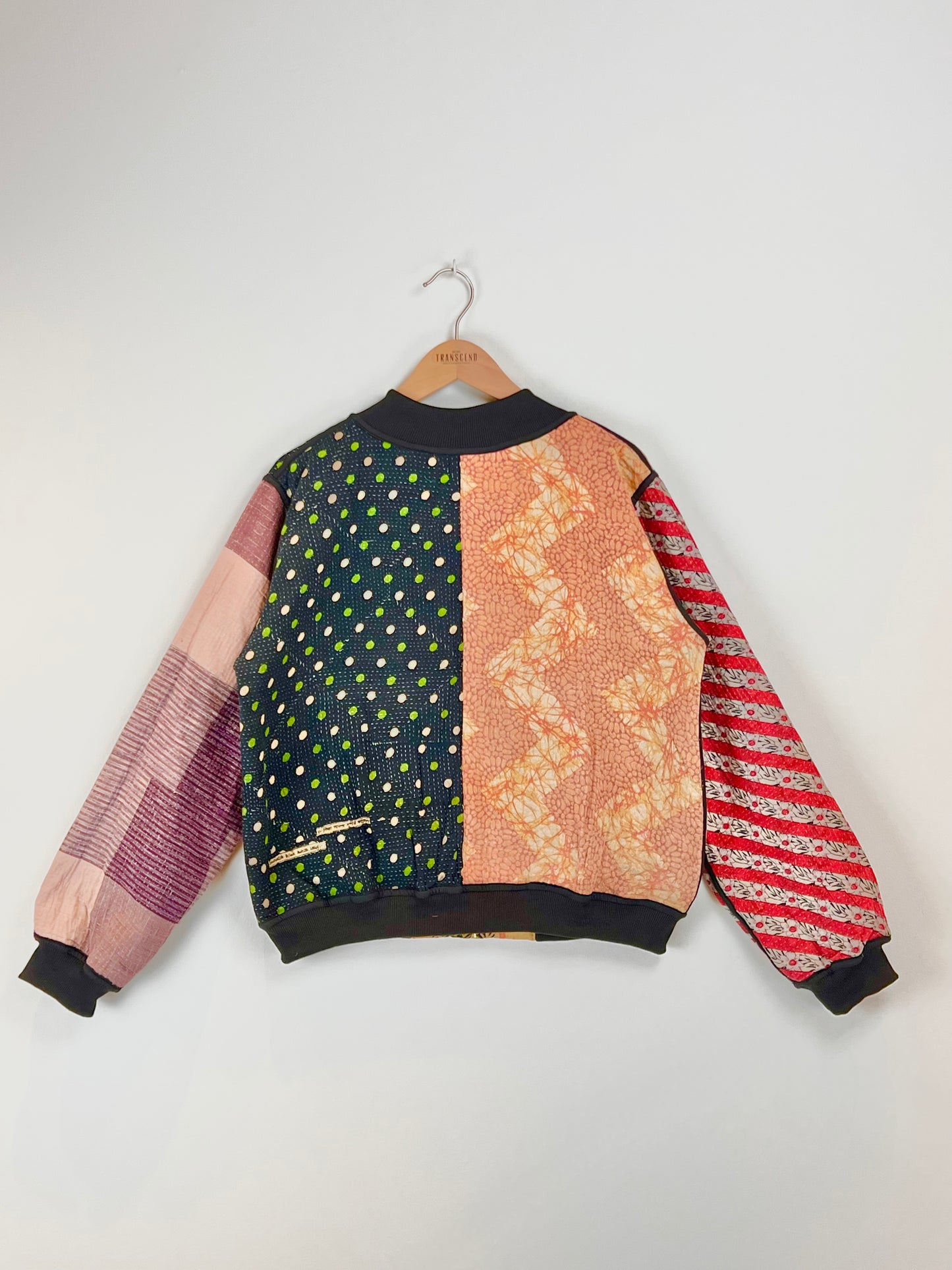 Sophia Reversible Kantha Bomber - Saffron Floral XL