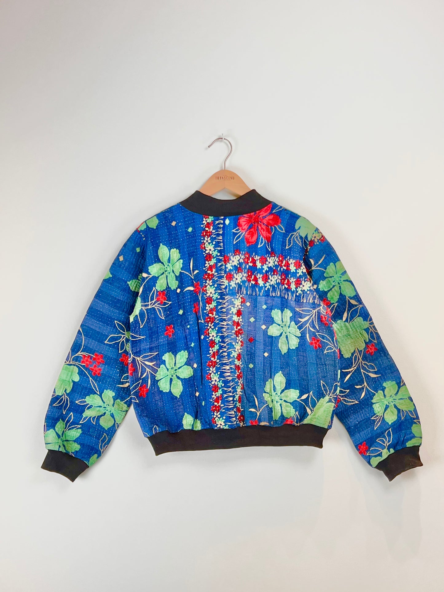 Sophia Reversible Kantha Bomber - Twilight Harvest XL