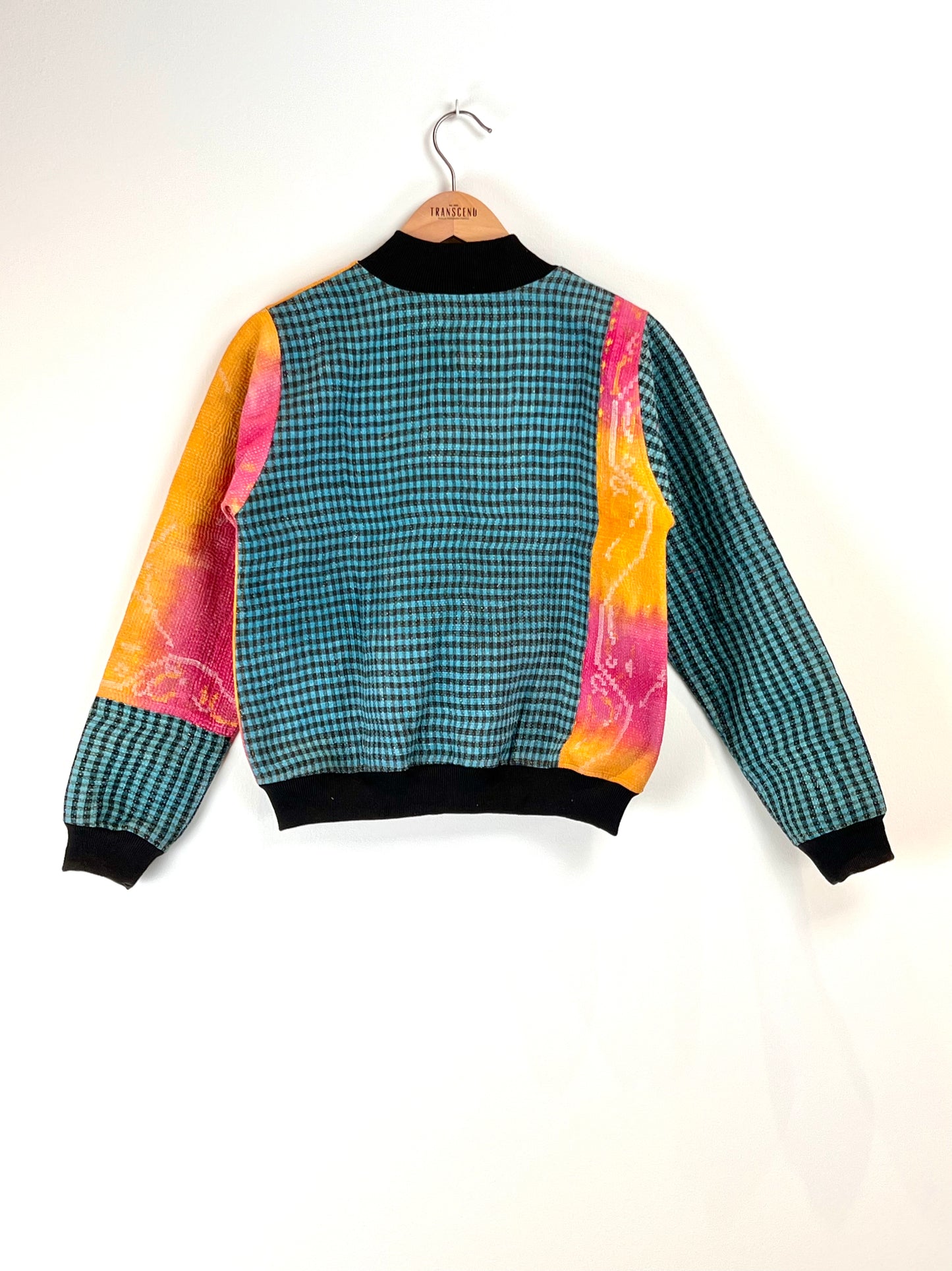 Sophia Reversible Kantha Bomber - Amber Transition Fusion XS