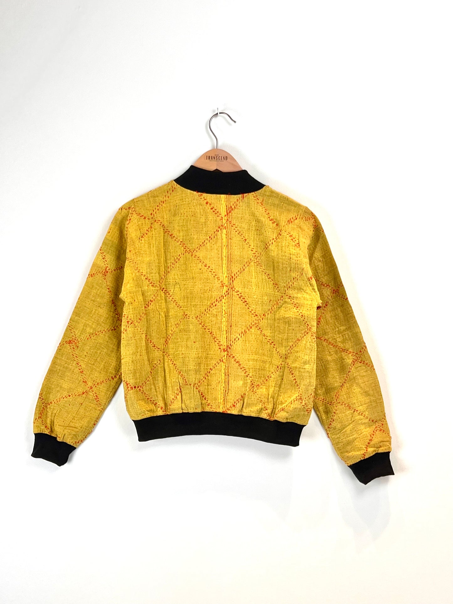 Sophia Reversible Kantha Bomber - Golden Harvest Heritage XS