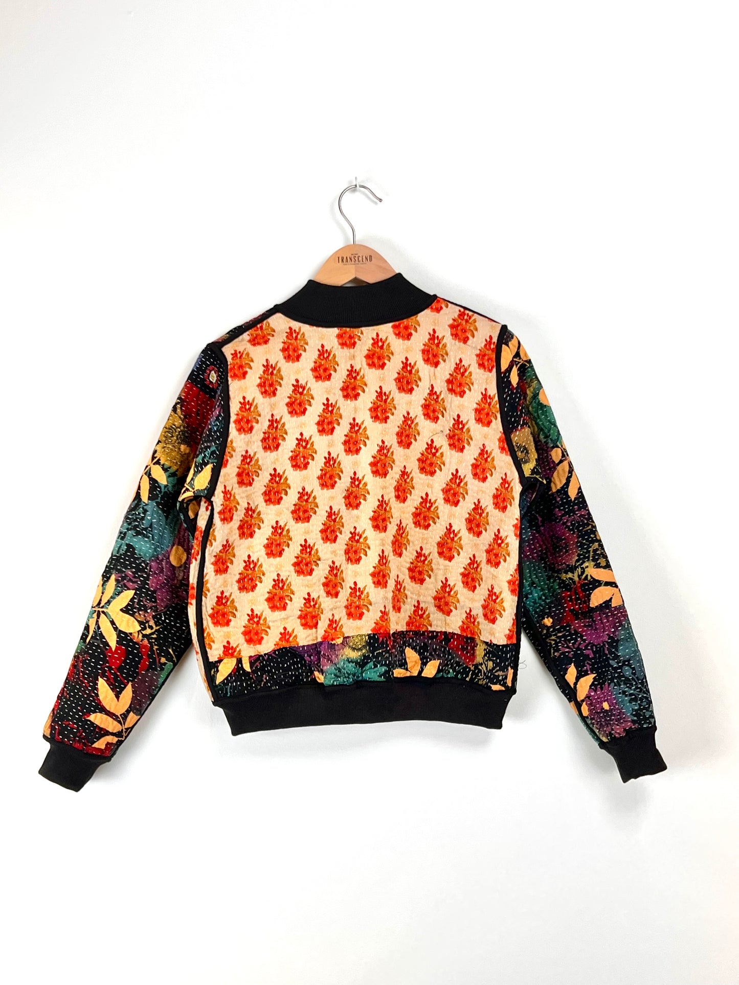 Sophia Reversible Kantha Bomber - Grateful Gathering XS