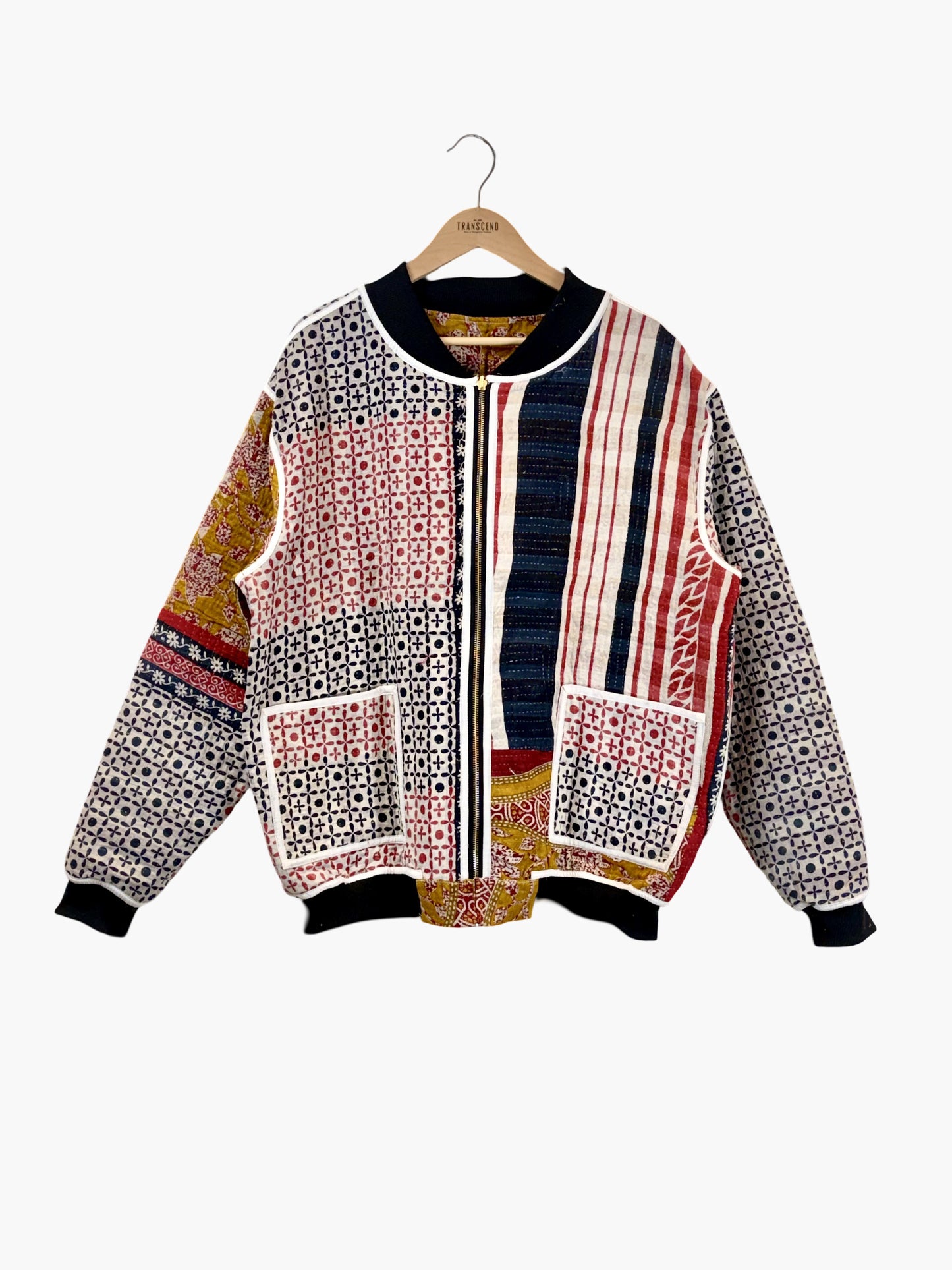 MEN'S Reversible Kantha Bomber - Jalen - XXL