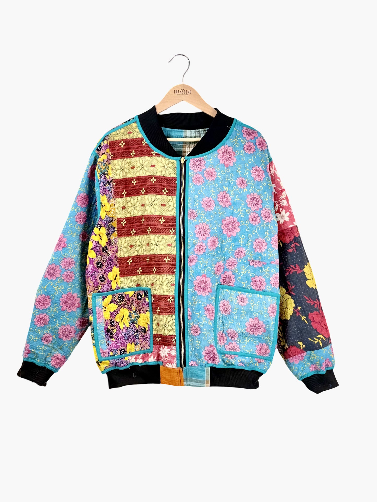 MEN'S Reversible Kantha Bomber - Cai - XXL