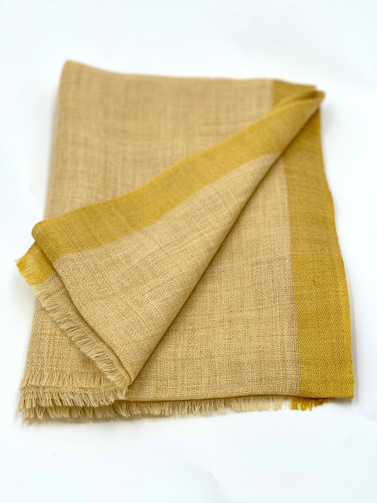 Yellow Cashmere Scarf