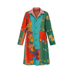Leila Coat - The Polka Blossom - XL — reversible side, front 3