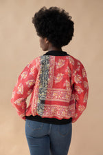 Aisha Reversible Kantha Bomber - M — back 3