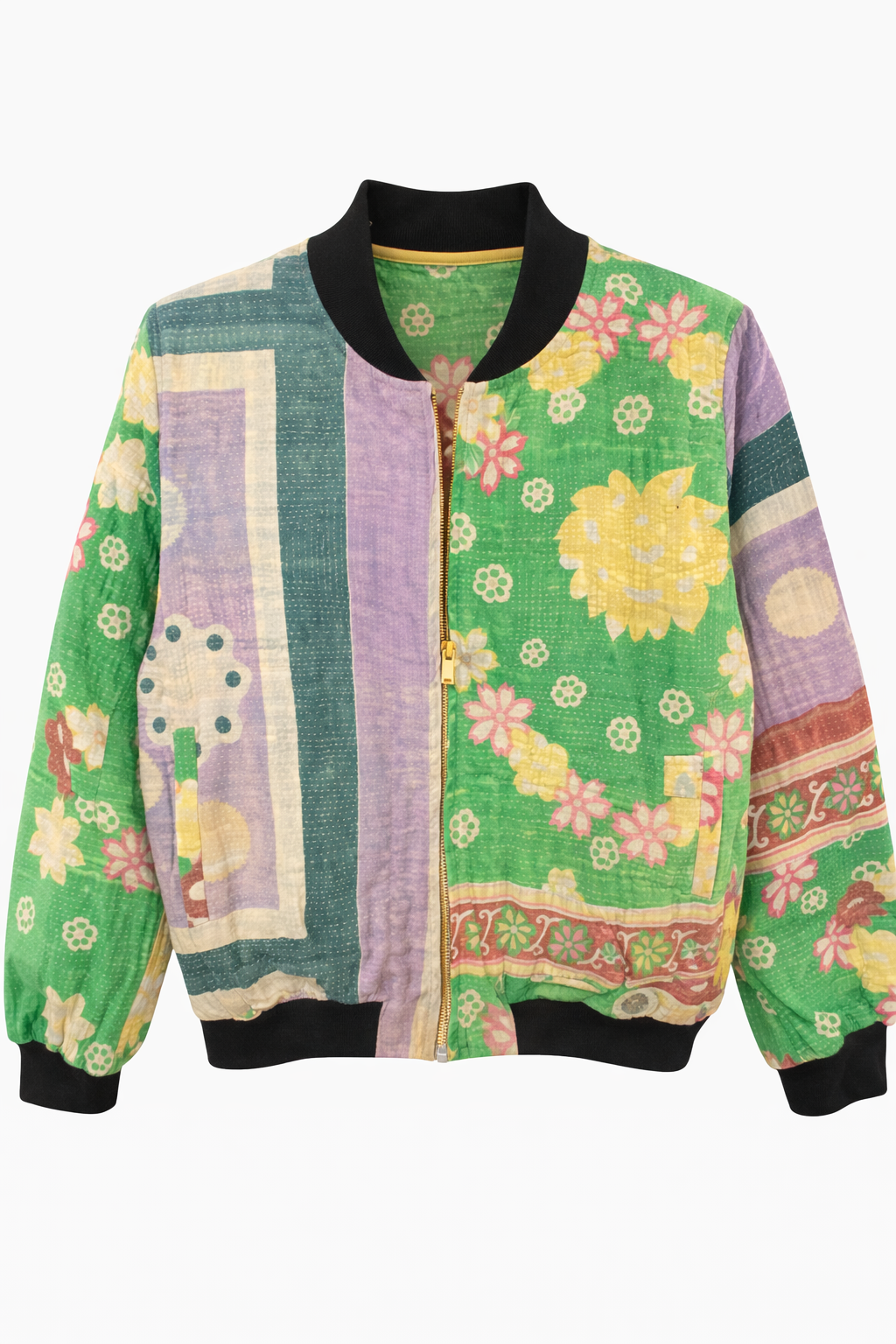 Anisa Reversible Kantha Bomber - M