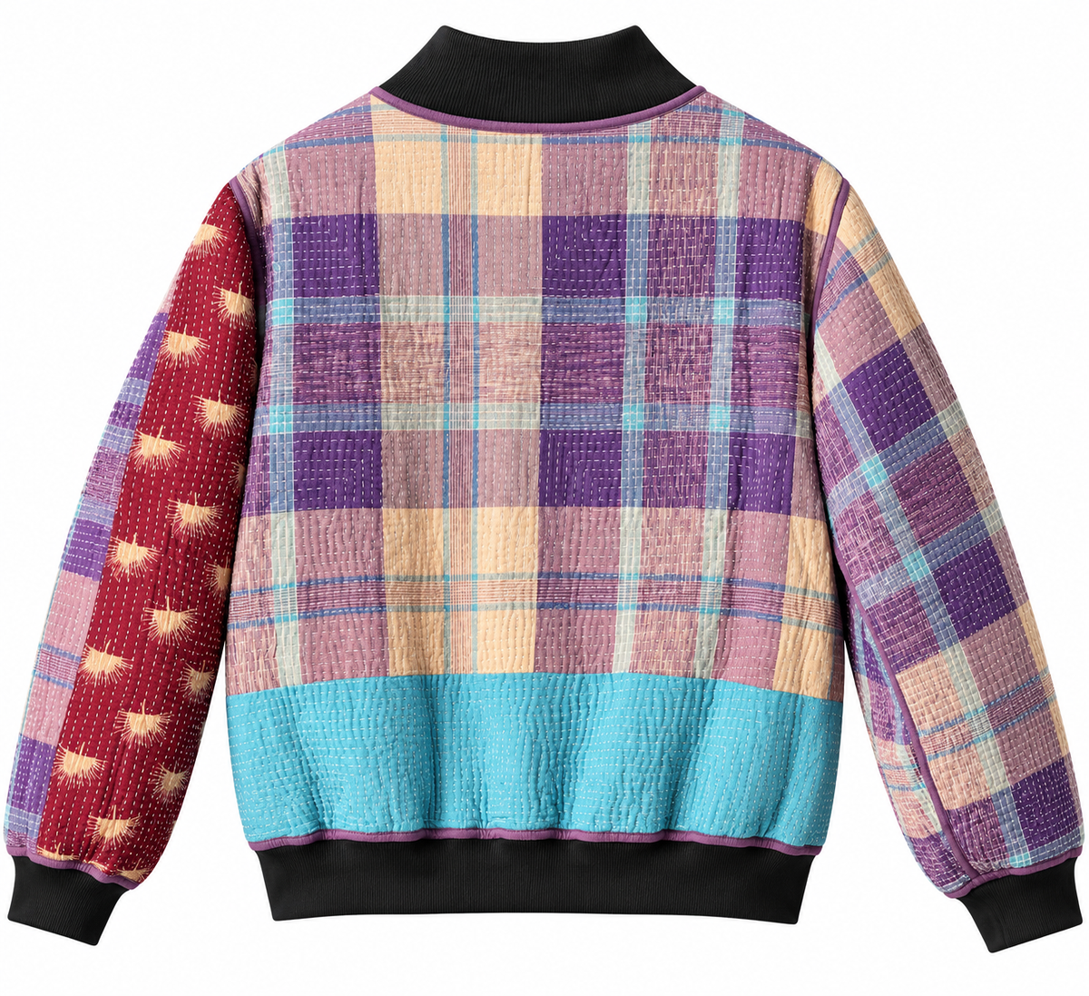 Anjali Reversible Kantha Bomber - XL — back