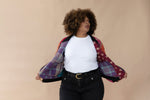 Anjali Reversible Kantha Bomber - XL — reversible side, front 2
