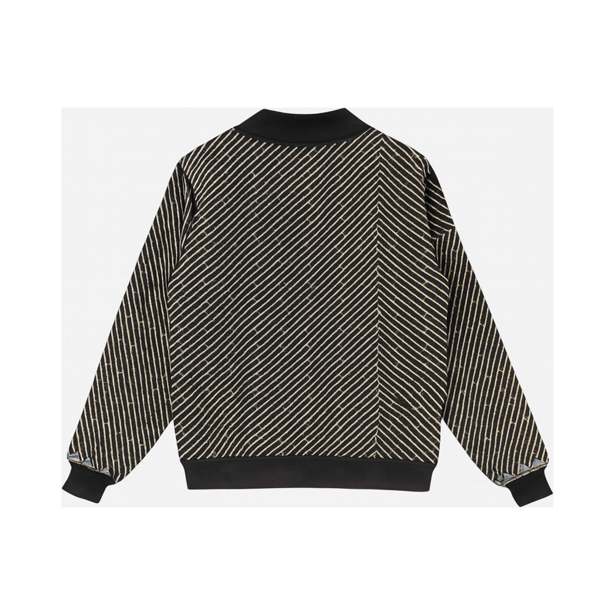 MEN'S Reversible Kantha Bomber - Atlas - S — main side back, flat product shot on white