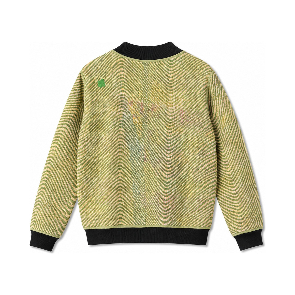 MEN'S Reversible Kantha Bomber - Ayan - S — main side back, flat product shot on white