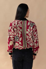Ayesha Reversible Kantha Bomber - XS — back 3