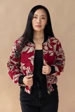 Ayesha Reversible Kantha Bomber - XS — front 1