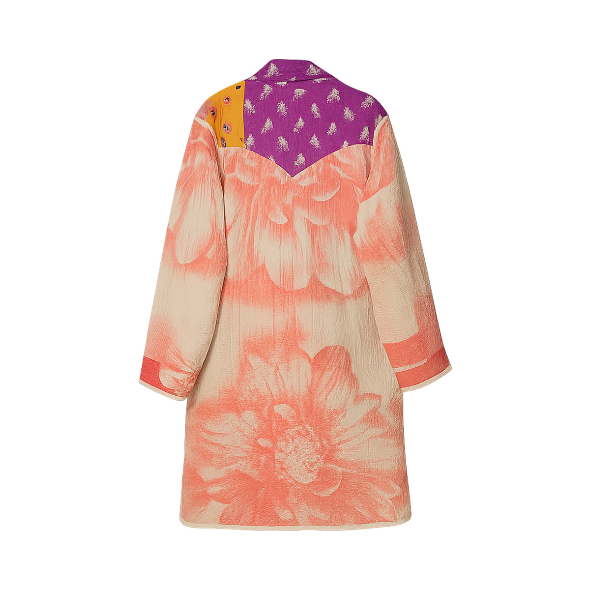 Leila Coat - The Blossom Tapestry - 3XL — reversible side, back