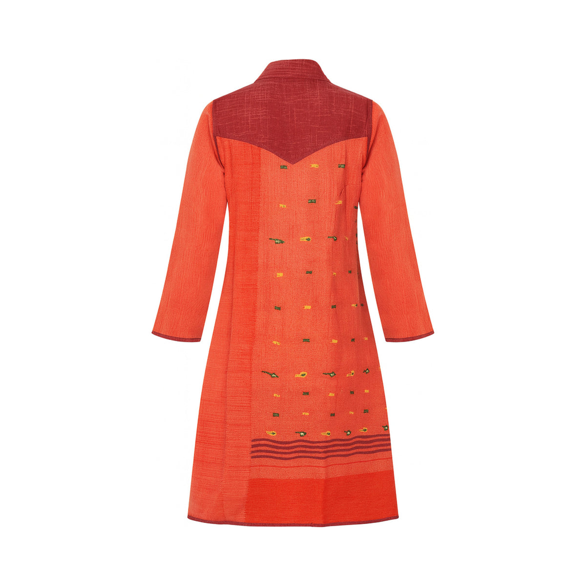 Leila Coat - The Raspberry Stitch - M — reversible side, back