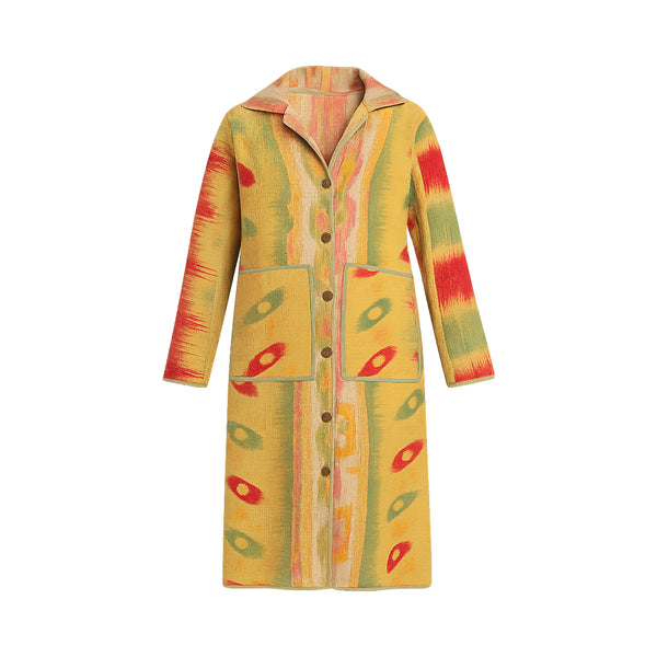 Leila Coat - The Amber Paisley - XL — detail
